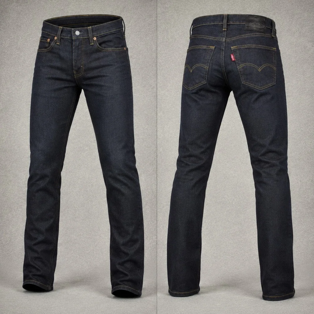 Levis 519 Jeans Mens 30x34 Hi-Ball Extreme Skinny Dark Stretch Denim Grunge